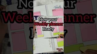 DIY Weekly planner  Helps to Keep tracking the tasks for a week [upl. by Alimrahs]