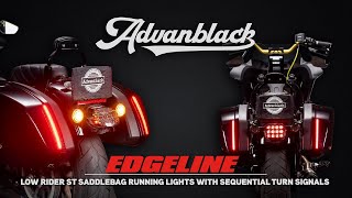 Advanblack EDGELINE LED Clamshell Saddlebag Run Brake Turn Signals Install [upl. by Naylor]