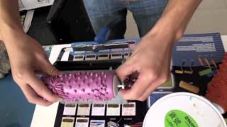 How To Use Patterned Paint Rollers 2Colour Applicator [upl. by Indyc62]