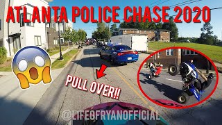 ATLANTA BIKELIFE RIDEOUT POLICE CHASE 2020 [upl. by Eiznikcm778]