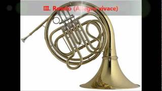 Mozart  Horn Concerto No 4 in E flat K 495 complete [upl. by Renner565]