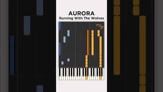 Running with the Wolves Aurora  Piano tutorial [upl. by Peskoff]