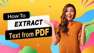 How to Extract Text From PDF for Free [upl. by Purdum840]