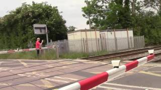 Leominster Level crossing Herefordshire 0616 [upl. by Ahsitruc]