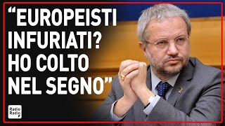 LA PROPOSTA DI BORGHI FA IMPAZZIRE GLI EUROPEISTI ▷ quotVIA LOBBLIGO DI ESPORRE BANDIERE UE IN ITALIAquot [upl. by Akinyt]