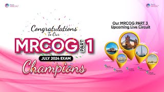 MRCOG PART 1 Success Celebration JULY 2024 EXAM  StudyMEDIC [upl. by Kostival]