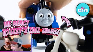 WE REACT TO OUR OLD THOMAS AND LEGO VIDEOS HILARIOUS [upl. by Nilya]