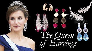 Queen Letizias Earring Collection Royalty Luxury and Surprising Affordable Finds 2mp4 [upl. by Mian]