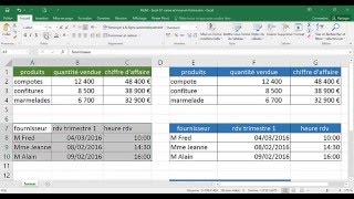 Excel  1 Basique  Cours Saisie et mise en forme [upl. by Leak]