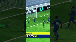 VIEIRA vs MESSI Stunning Shot☠️🥶efootball foryoupage trending pesmobile Vieira messi viral [upl. by Nanji464]