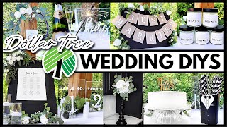 Dollar Tree Wedding DIYs that dont look cheap 🖤 [upl. by Euginom]