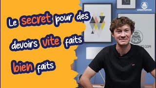 Le secret pour des devoirs vite faits bien faits  Bonnes méthodes  collègelycée  Les Bons Profs [upl. by Schweitzer]