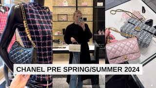 CHANEL 24P COLLECTION  CHANEL PRE SPRING SUMMER 2024 BAGS SHOES ACCESSORIES RTW Laine’s Reviews [upl. by Cutlor]