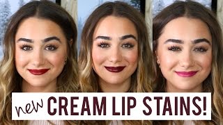 NEW Sephora Collection Cream Lip Stains Review  Swatches [upl. by Wendin659]