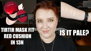 TIRTIR Mask Fit Red Cushion in 13N Review Demo Swatches  pale skin over40 makeup [upl. by Anivas]