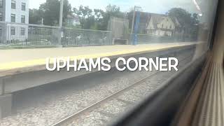 Riding MBTA commuter rail fairmount line from south station to readville [upl. by Tnarb]