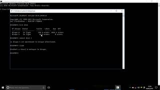 Formater  disque dur  usb   avec linvite de commande windows  CMD  utilitaire diskpart [upl. by Gnuj940]