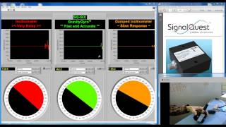 Dynamic Inclinometer  GravityGyro™ Desk Demo 2 Vertical Gyro [upl. by Atiuqam689]