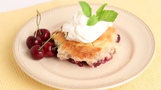 Homemade Cherry Cobbler Recipe  Laura Vitale  Laura in the Kitchen Episode 813 [upl. by Maddi]