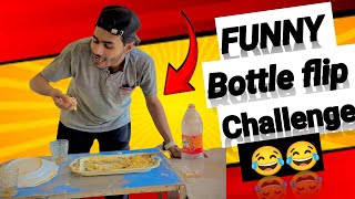 bottle flip challenge  food challenge [upl. by Charmane]