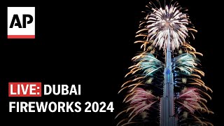 Dubai fireworks 2024 Watch the UAE ring in the New Year [upl. by Newra877]