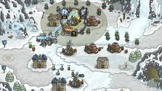 Kingdom Rush Glacial Heights  Iron Challenge  Veteran Difficulty No Hero [upl. by Nahallac337]