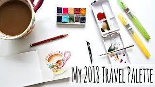 Travel Watercolor Set Tips  Winsor and Newton Cotman Mini Plus Palette Hack amp Test Paint [upl. by Bobette424]