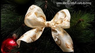 How to make a perfect Christmas bow for a tree [upl. by Jonny]