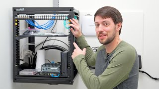 Wiring up a small office network rack moving 10 [upl. by Bocaj428]