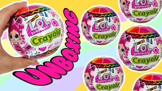 LOL Surprise CRAYOLA Dolls Unboxing [upl. by Amero]