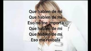 Que hablen de mi LETRA Francy [upl. by Robbin835]