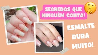 COMO TER UNHAS GRANDES E FORTES  4 DICAS Unhas Grandes e Naturais parei de roer unha [upl. by Miehar977]