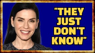 Julianna Margulies CHIDES Student Protestors in OBNOXIOUS Lecture [upl. by Yaffit]