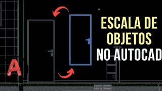 COMO MUDAR A ESCALA NO AUTOCAD DA PLANTA OU DO OBJETO  How to scale [upl. by Gertrude]