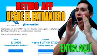 Como RETIRO mi AFP si estoy en el EXTRANJERO 2022  4 UIT Tutorial PASO a PASO [upl. by Birch]