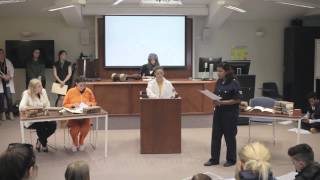 Mock trial  murder trial reenactment with our students [upl. by Odrawde680]