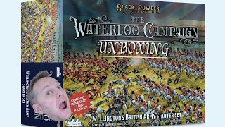 UNBOXING Epic Battles Waterloo Wellingtons British Army Starter Set [upl. by Akehsar388]