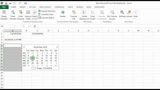 Easily insert and edit dates in Excel with the Popup Calendar [upl. by Schafer]