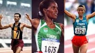 The first black Male and female Olympics Golden medal winners in history  EthioPanAfricanism [upl. by Eyllek680]