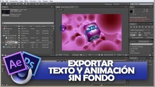 Exportar Texto y Animación Sin Fondo Canal Alpha  De Cinema 4D a After Effects  Photoshop [upl. by Leba]