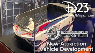 New Avengers Campus Attraction Vehicle Development  D23 The Ultimate Disney Fan Event [upl. by Prisca420]