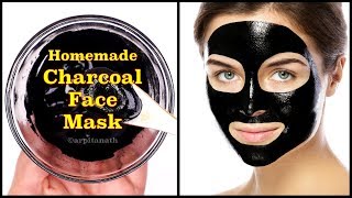 Homemade Charcoal Face Mask  Get Rid of Oily Skin Acne amp Pimples [upl. by Konstantine779]