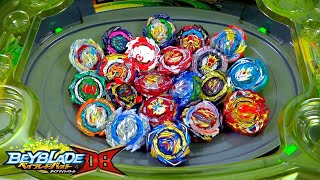 DB amp BU BEYS QUADDRIVE BATTLE In Collision Nebula Beystadium  Beyblade Burst DBBU [upl. by Shorter]