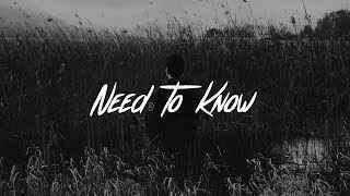 Calum Scott  Need To Know Lyrics [upl. by Ermanno]