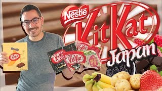 Dégustation 6 Parfums de KitKat du Japon  Oreo Patate Framboise Banane [upl. by Mead515]