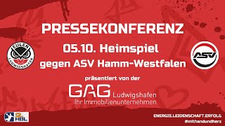 PRESSEKONFERENZ EULEN LUDWIGSHAFEN  ASV HAMMWESTFALEN [upl. by Nolahs]