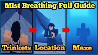 Mist Breathing FULL Guide  Location  Maze Walkthrough  Roblox Demonfall [upl. by Ahsekat]