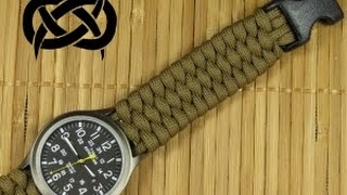 Beginner Paracord Single Strand Trilobite Buckle Watchband Paracord 101 [upl. by Uzziel]