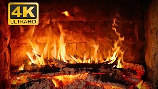 🔥 4K Fireplace Ambience 247 NO MUSIC Burning Logs with Peaceful Crackling Fire Sounds [upl. by Dachy]