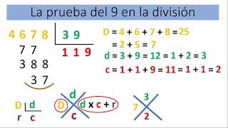 La prueba del 9 en la división [upl. by Soane456]